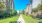 a path between buildings