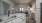 a kitchen with a marble counter top